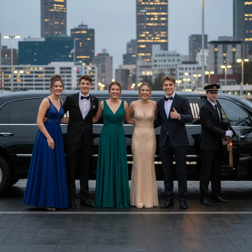 School ball limo packages West Auckland arriving in style