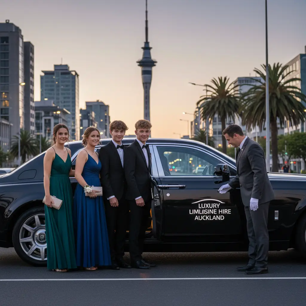 Professional chauffeur service for Auckland school balls