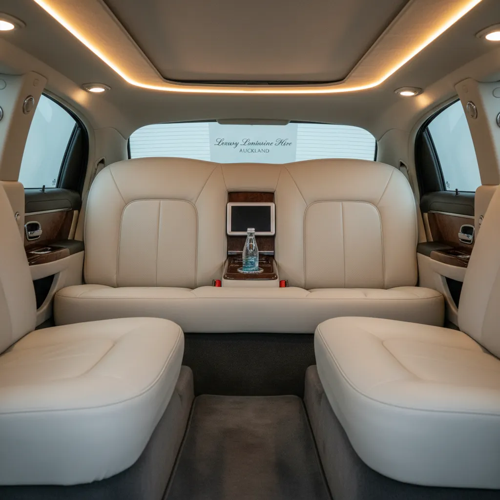 Luxury limousine interior Auckland