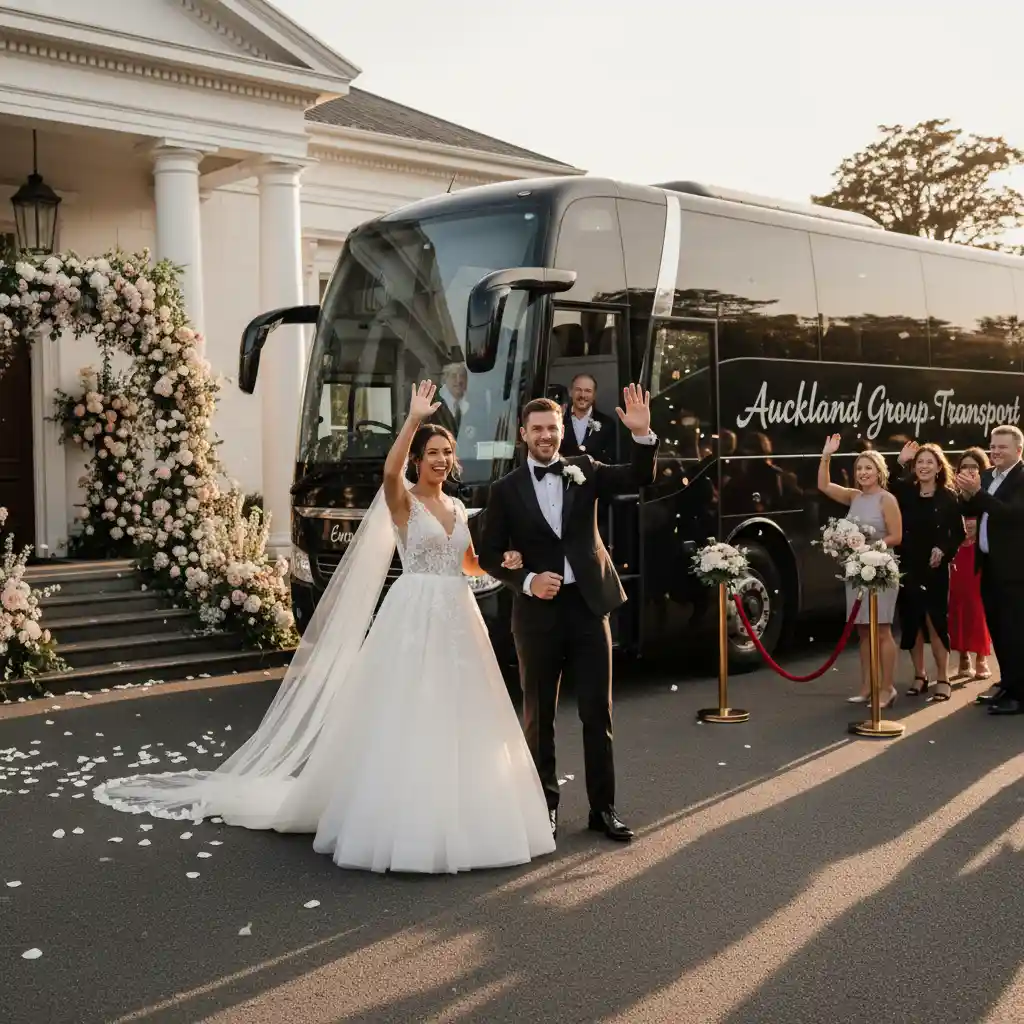 Affordable group transport for wedding guests in Auckland