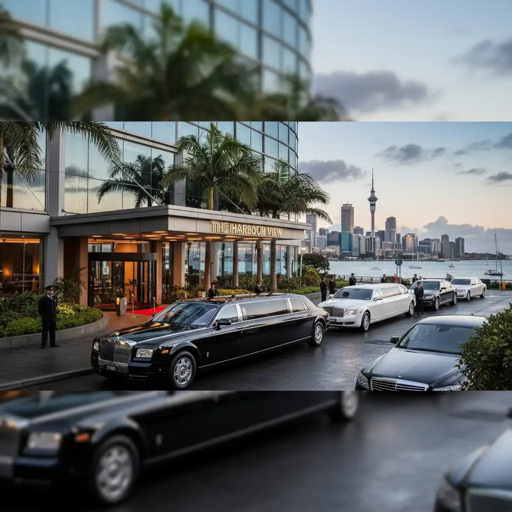 Fleet of luxury limousines available for hire in Auckland