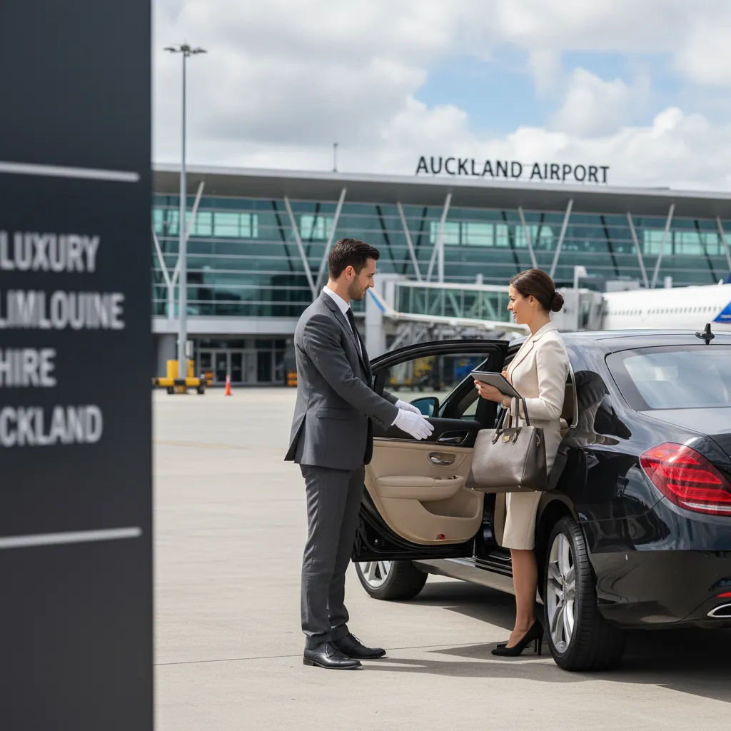 Executive airport transfer in luxury sedan Auckland