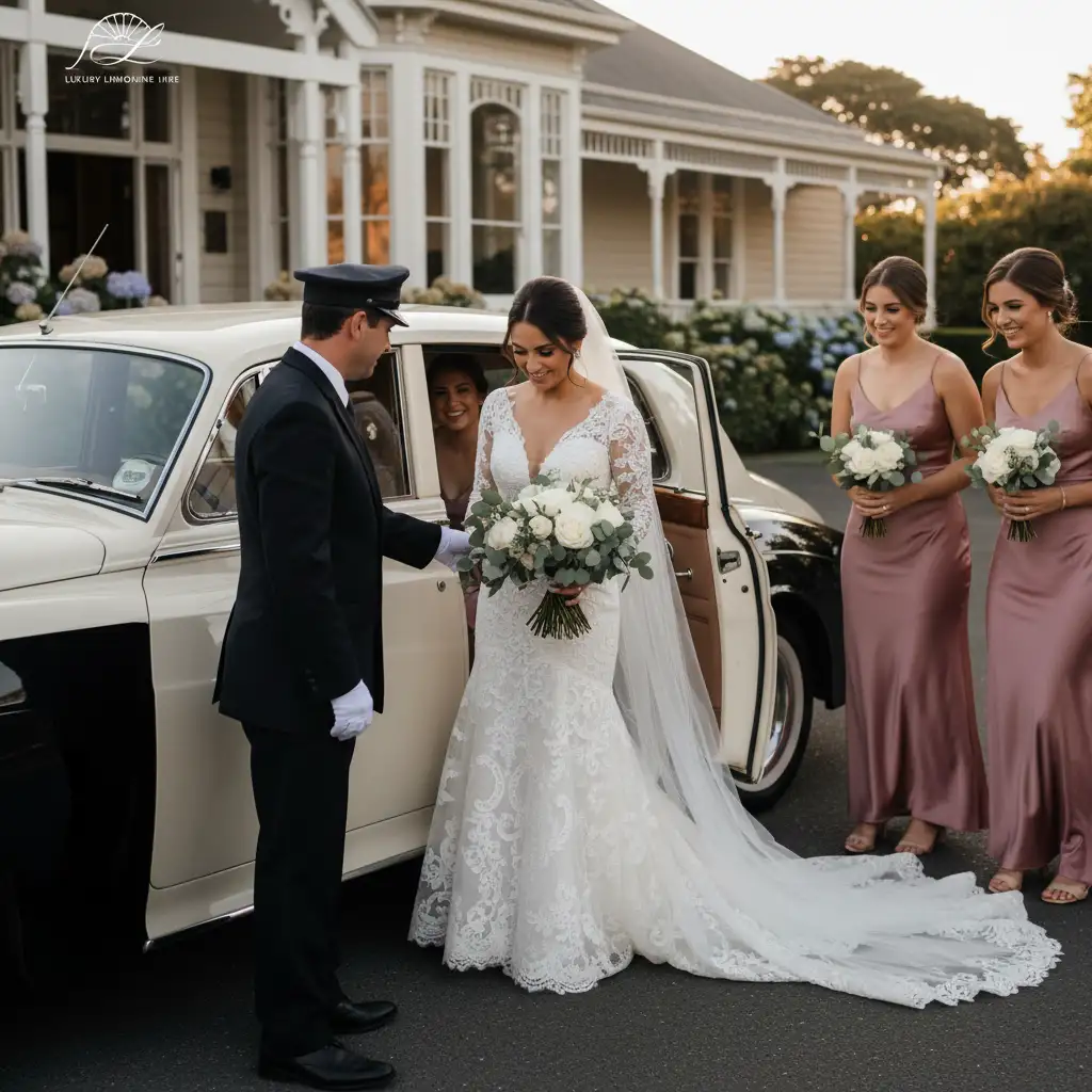 Wedding car hire Pakuranga bridal party