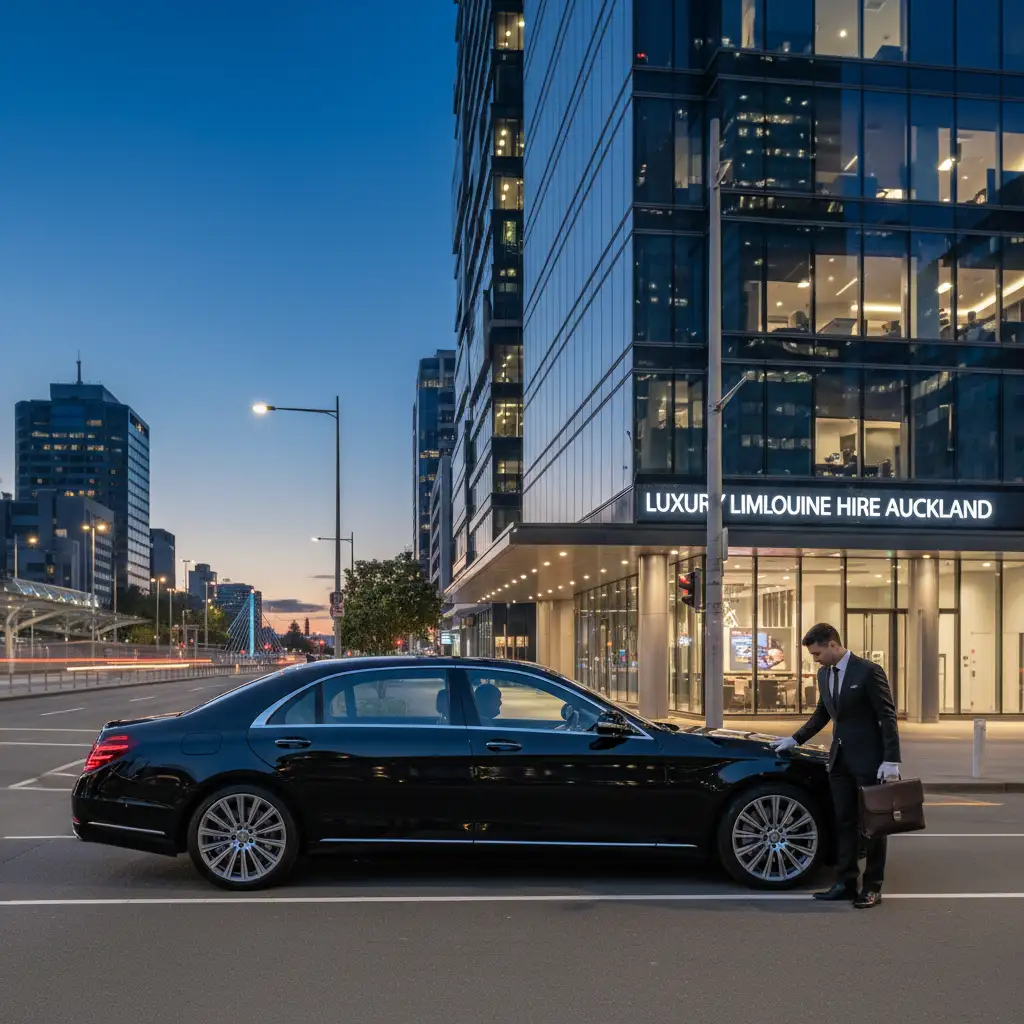 Luxury business chauffeur Auckland CBD vehicle