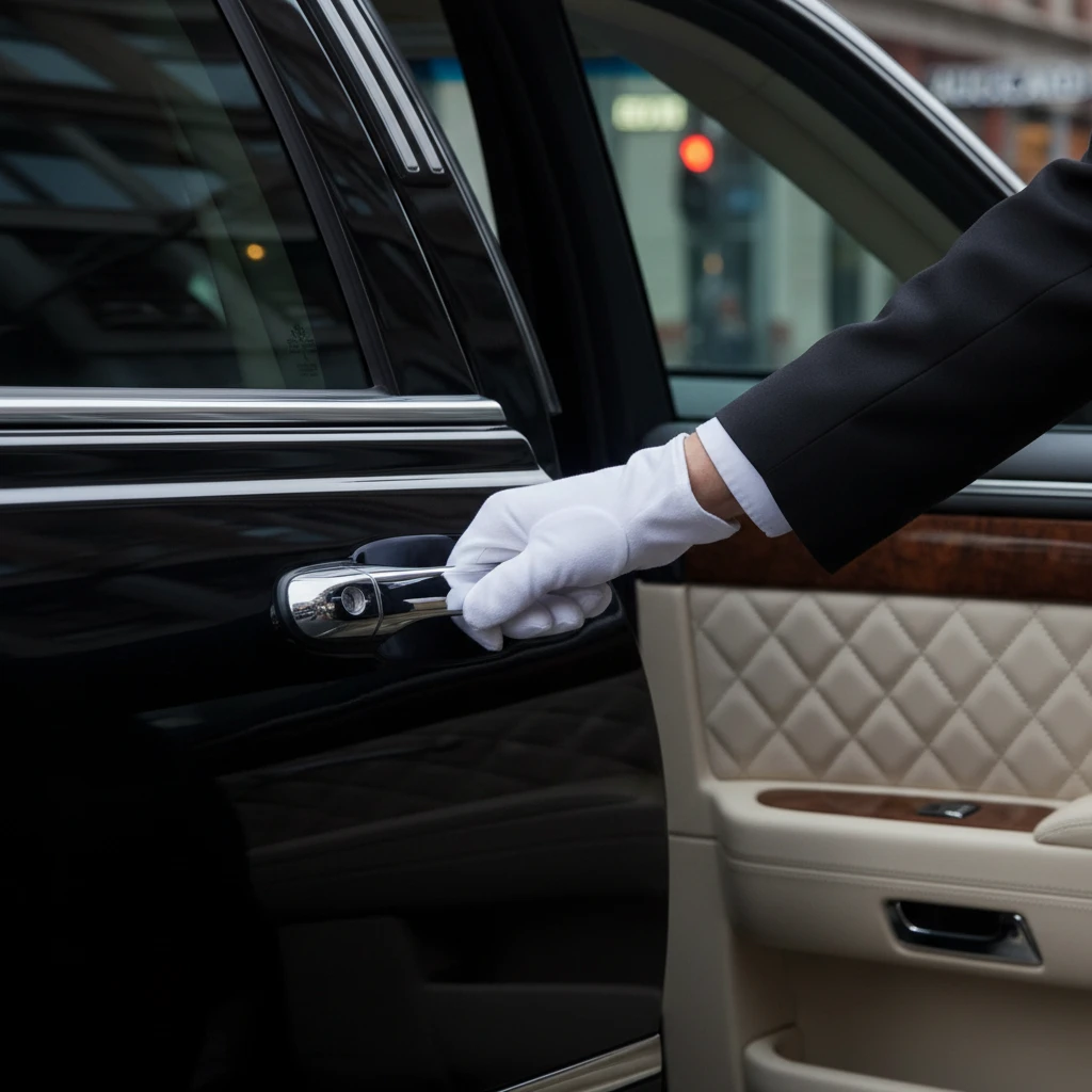 Professional chauffeur providing VIP service in Ponsonby
